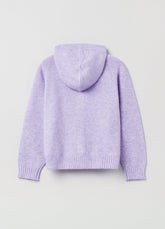 Ovs Girls Zip Through Knit Hooded Cardigan